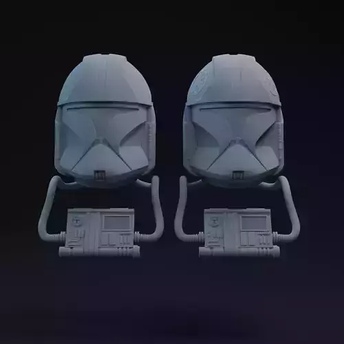 P1 Clone Pilot One-Twelfth Scale Printable Helmet