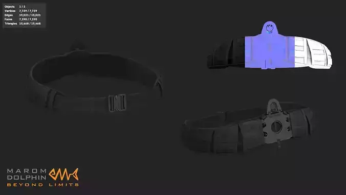 Maron Dolphin Military Belt