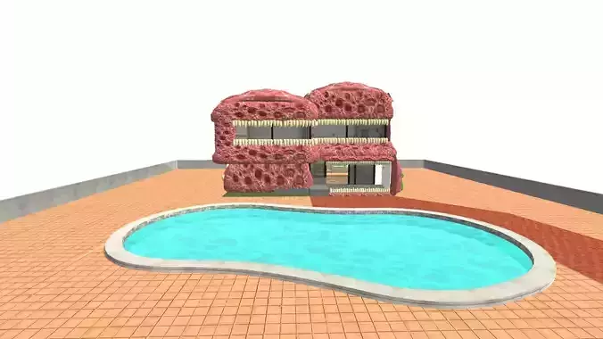 train eater home  Low-poly 3D model