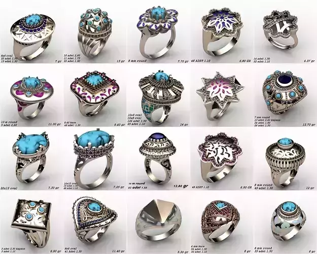 20  Fanstasy Woman Ring 3dm