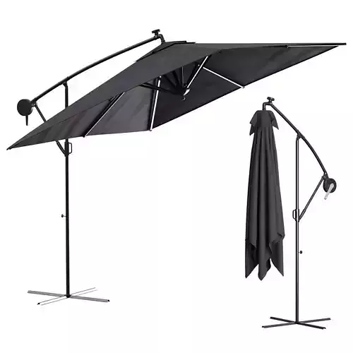 Kesser Parasol Rectangular Led Solar 3D model