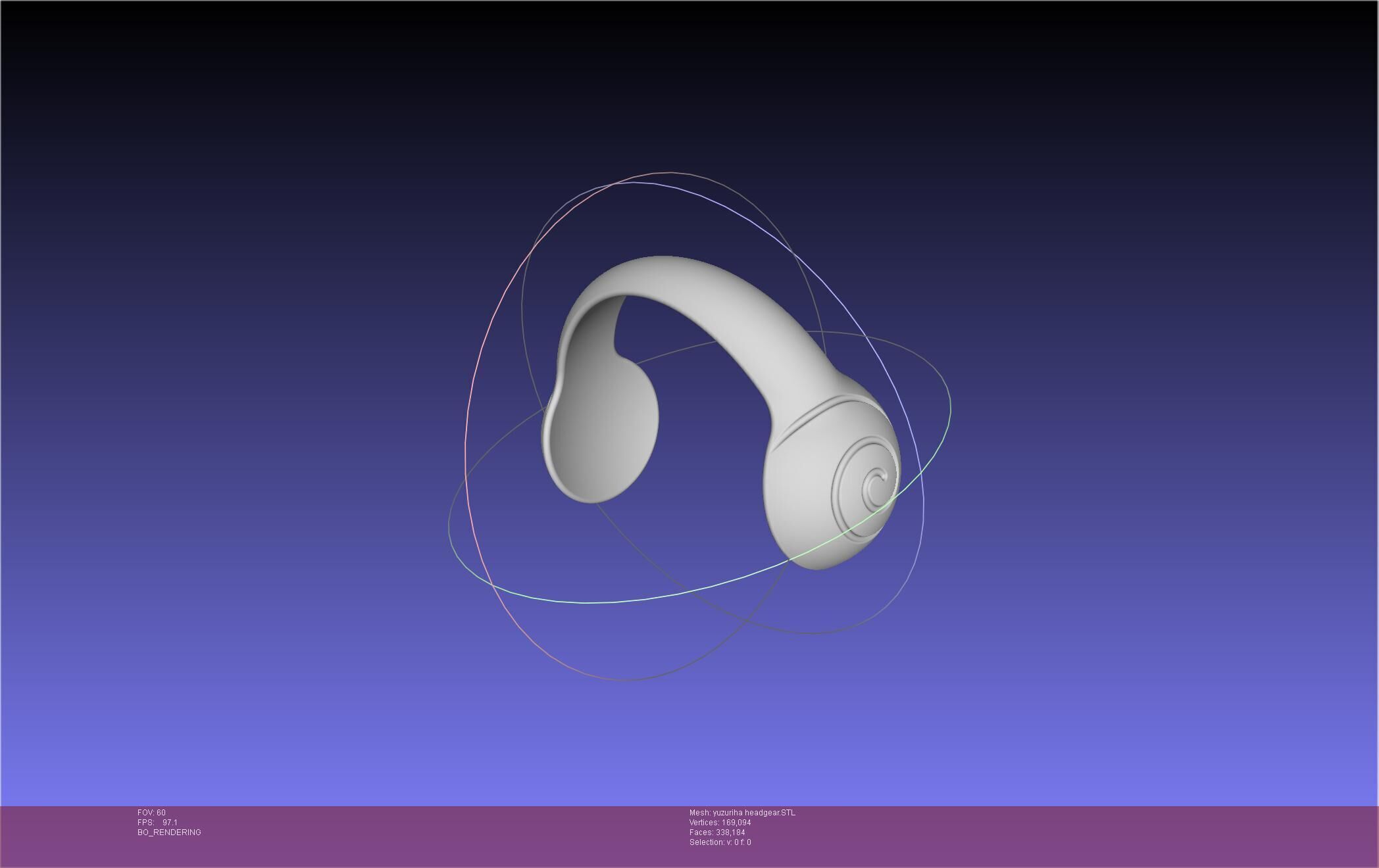 Dr Stone Yuzuriha Headgear 3D print model_15