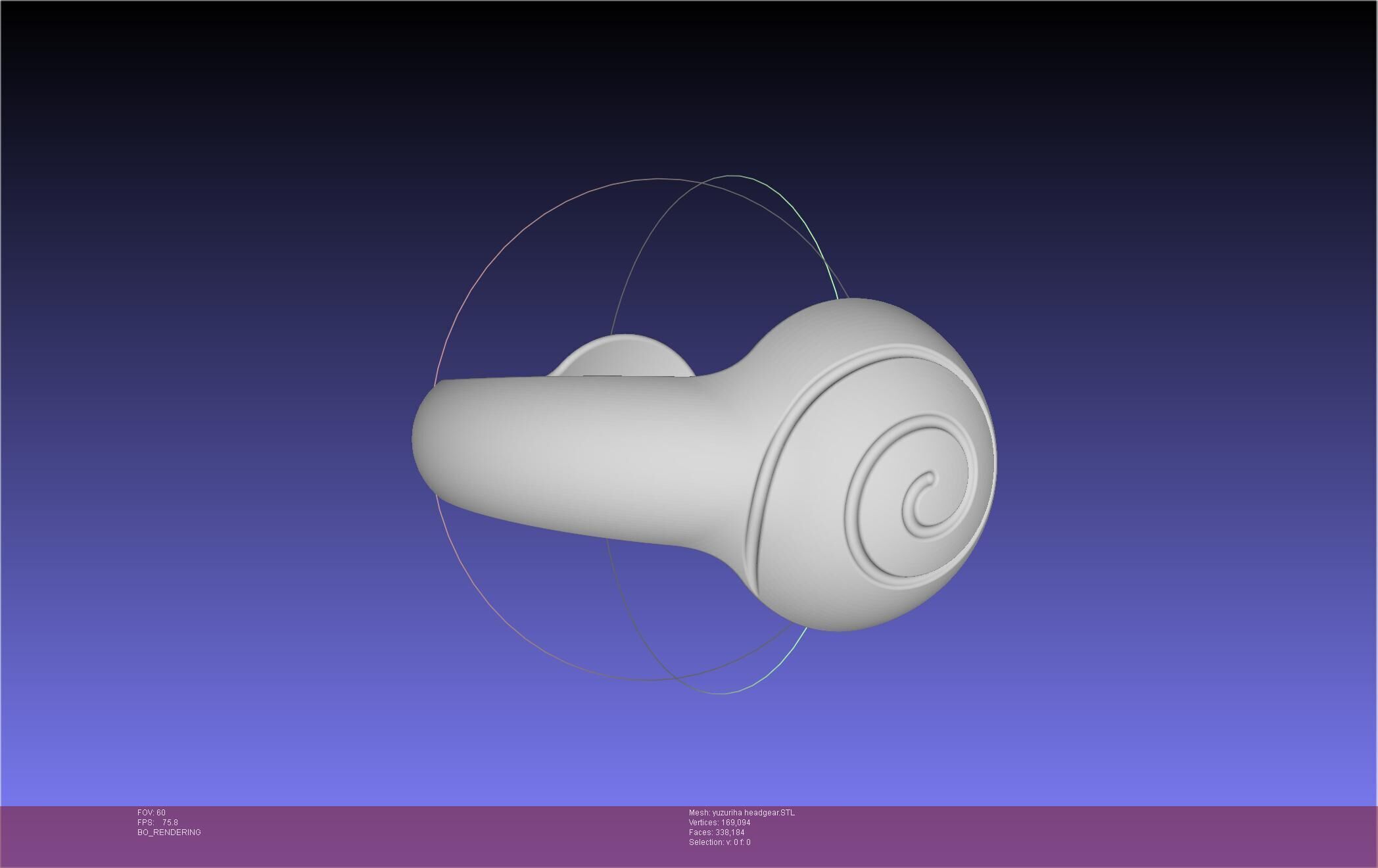 Dr Stone Yuzuriha Headgear 3D print model_33