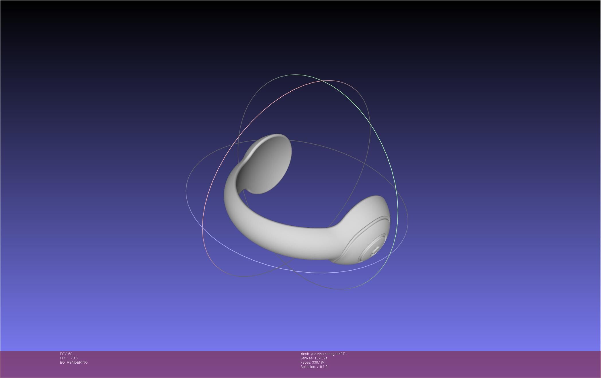 Dr Stone Yuzuriha Headgear 3D print model_6