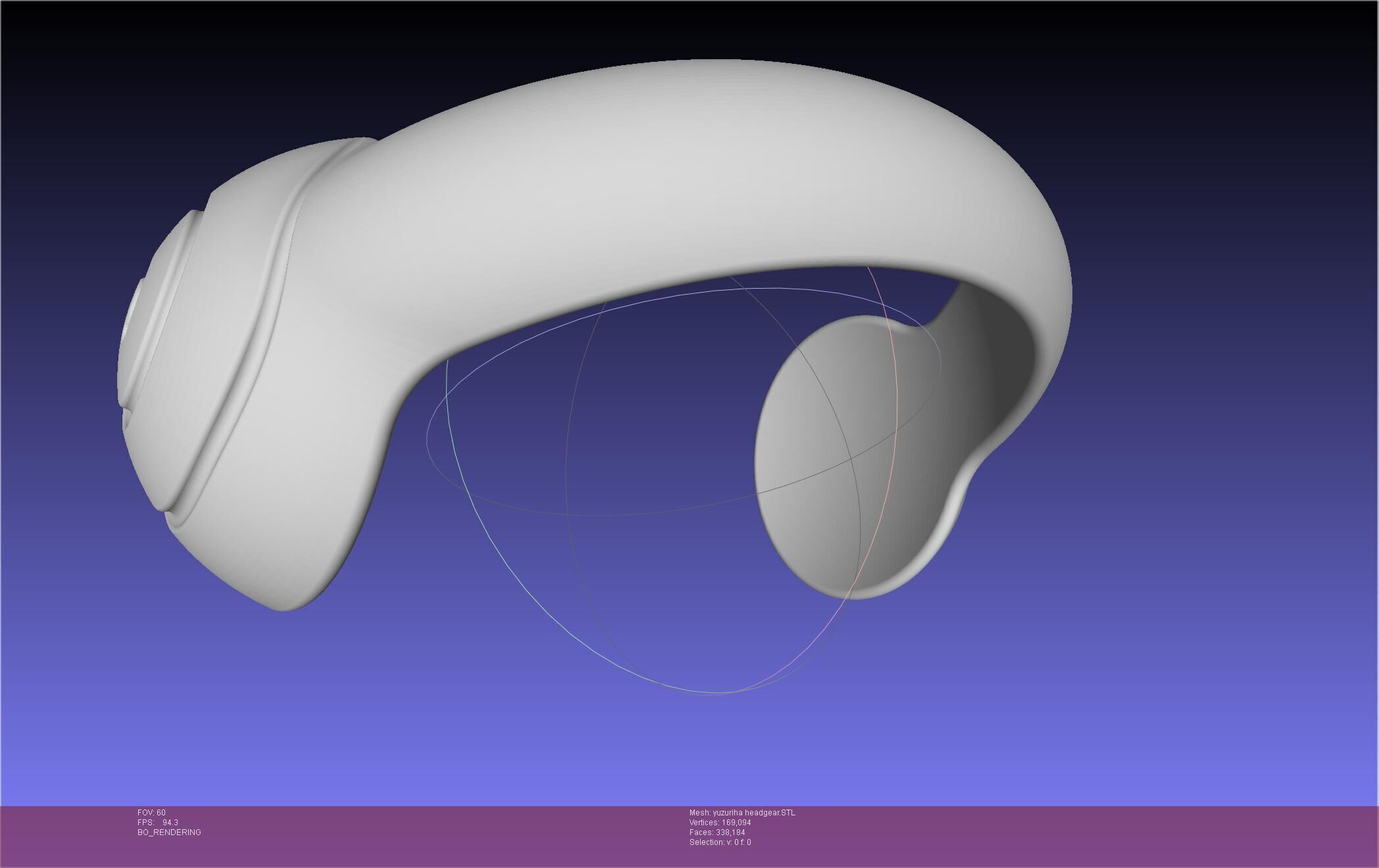 Dr Stone Yuzuriha Headgear 3D print model_43