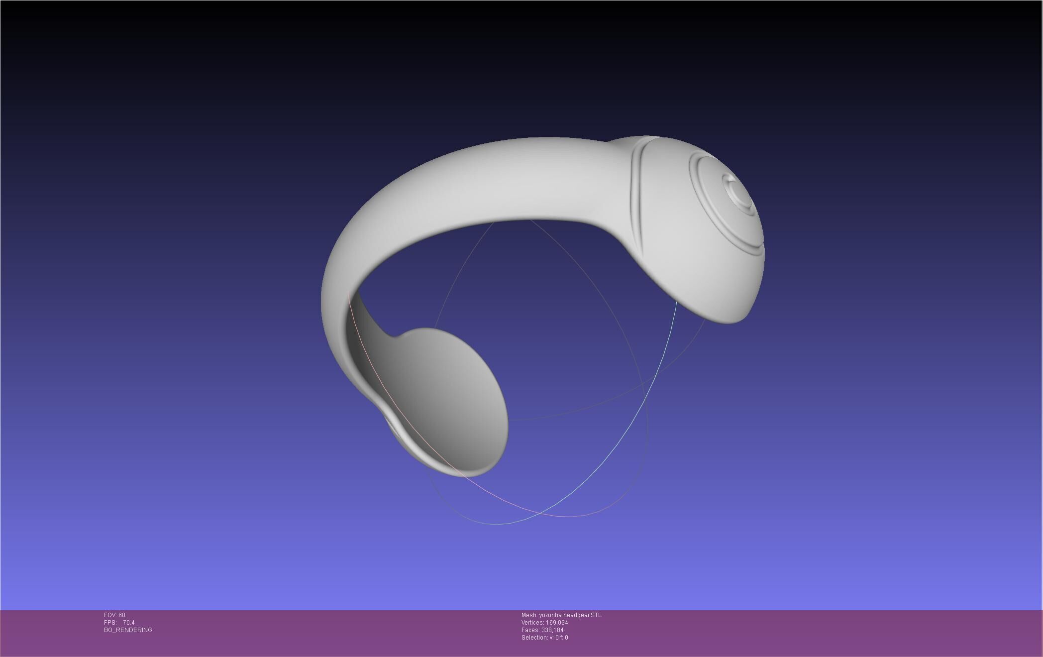 Dr Stone Yuzuriha Headgear 3D print model_31