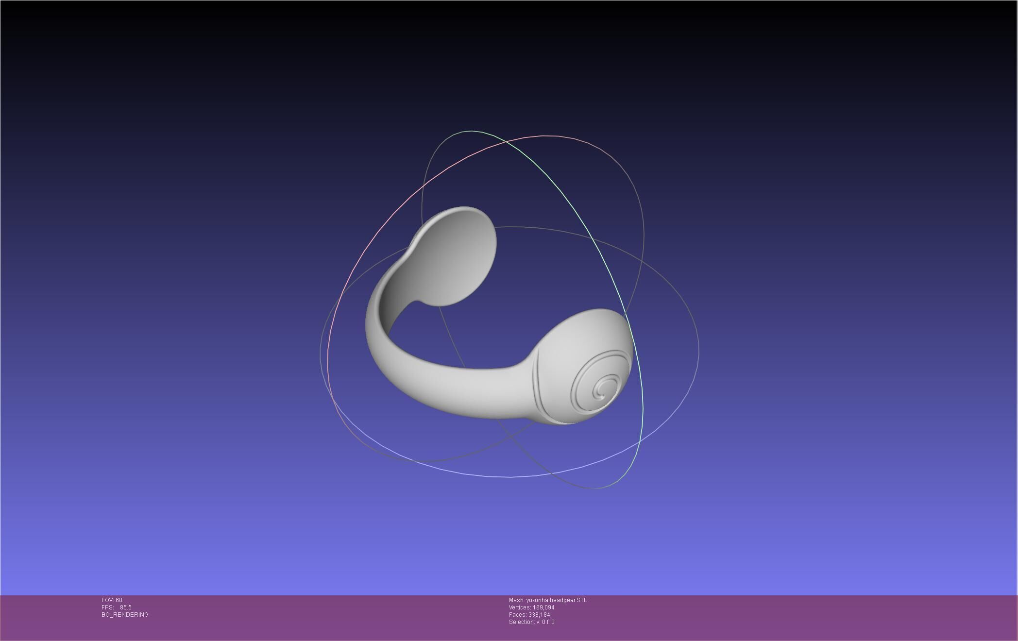 Dr Stone Yuzuriha Headgear 3D print model_11