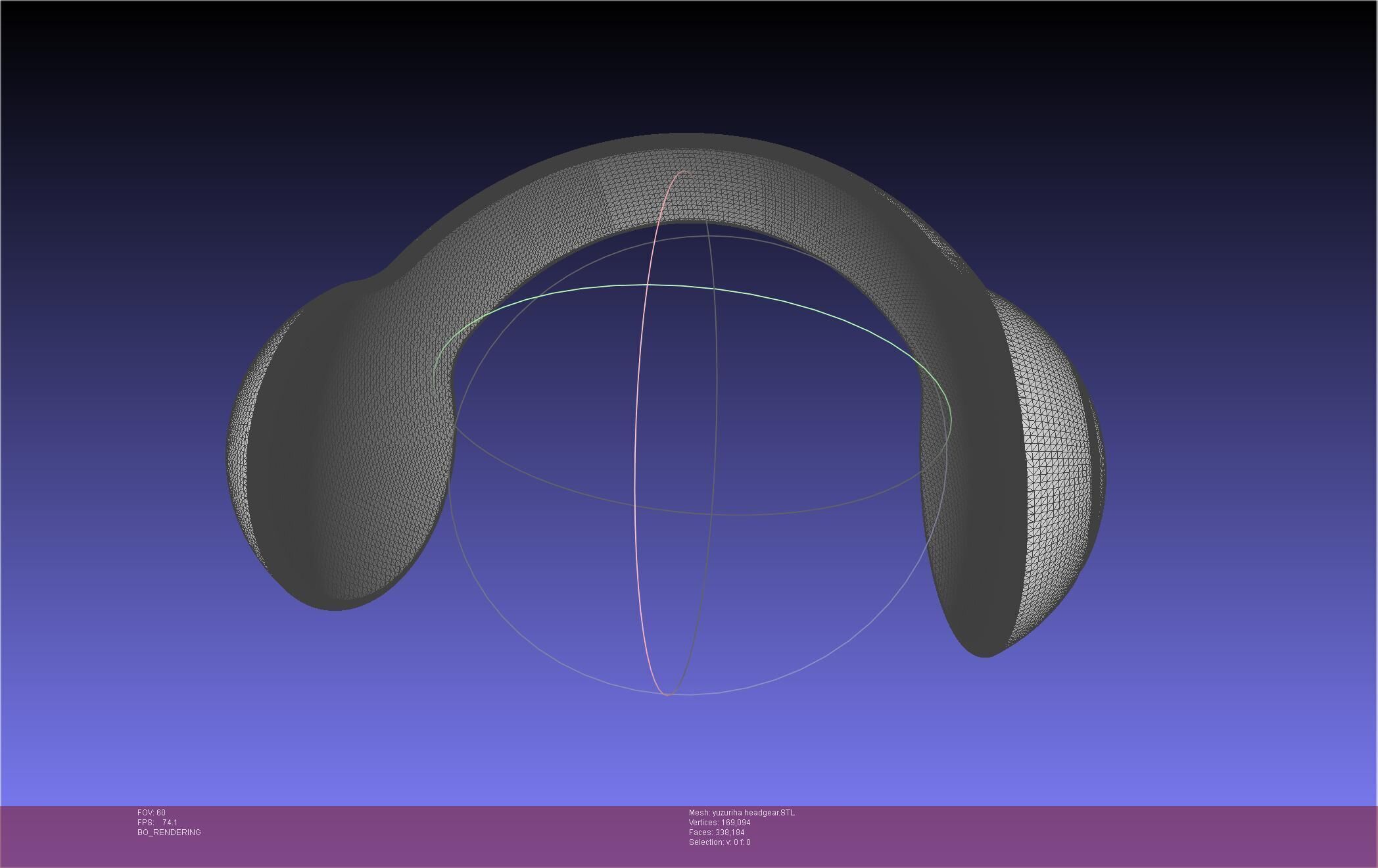 Dr Stone Yuzuriha Headgear 3D print model_42