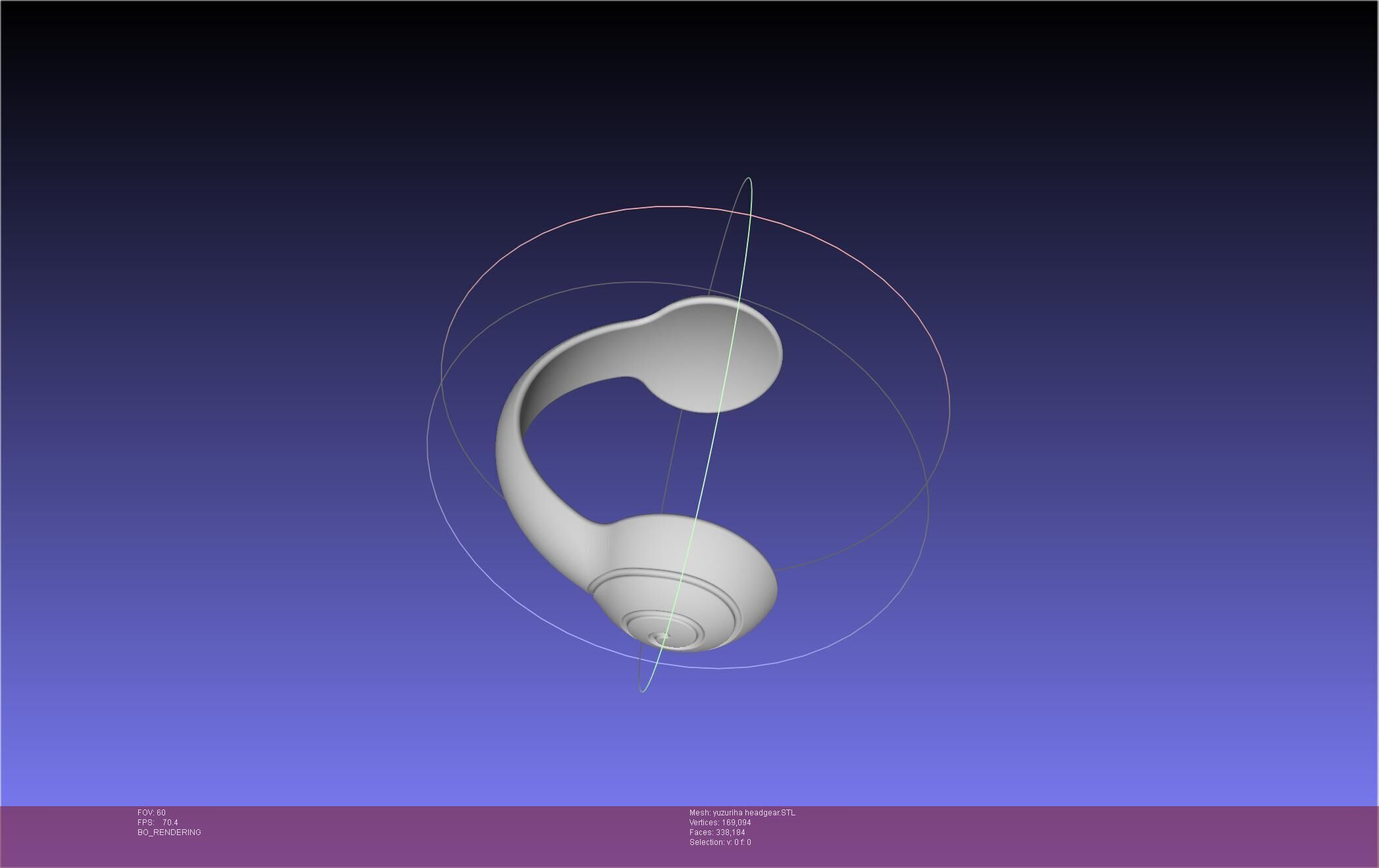 Dr Stone Yuzuriha Headgear 3D print model_5