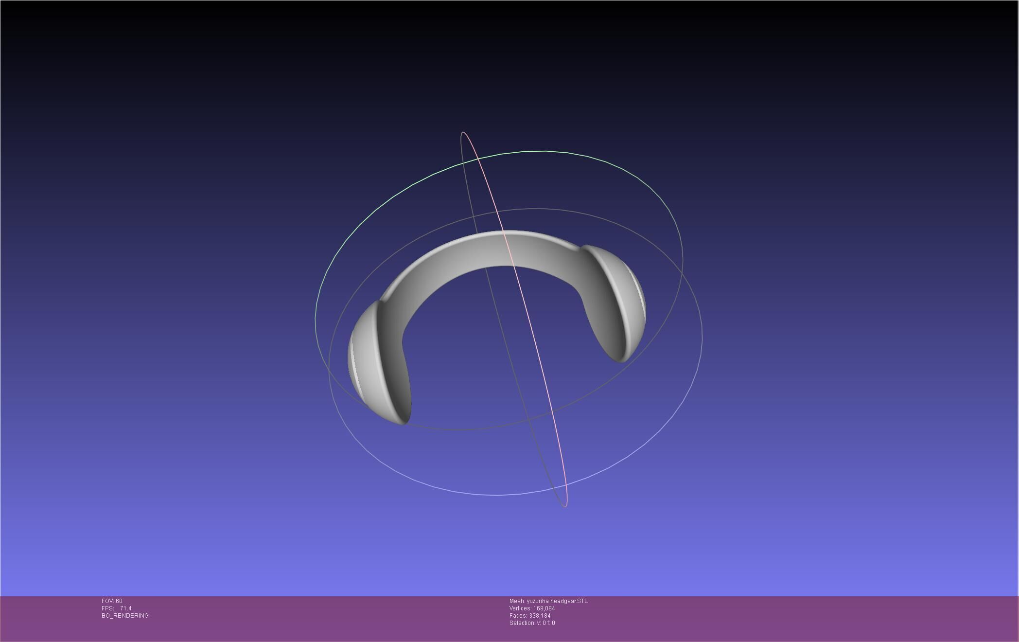 Dr Stone Yuzuriha Headgear 3D print model_3