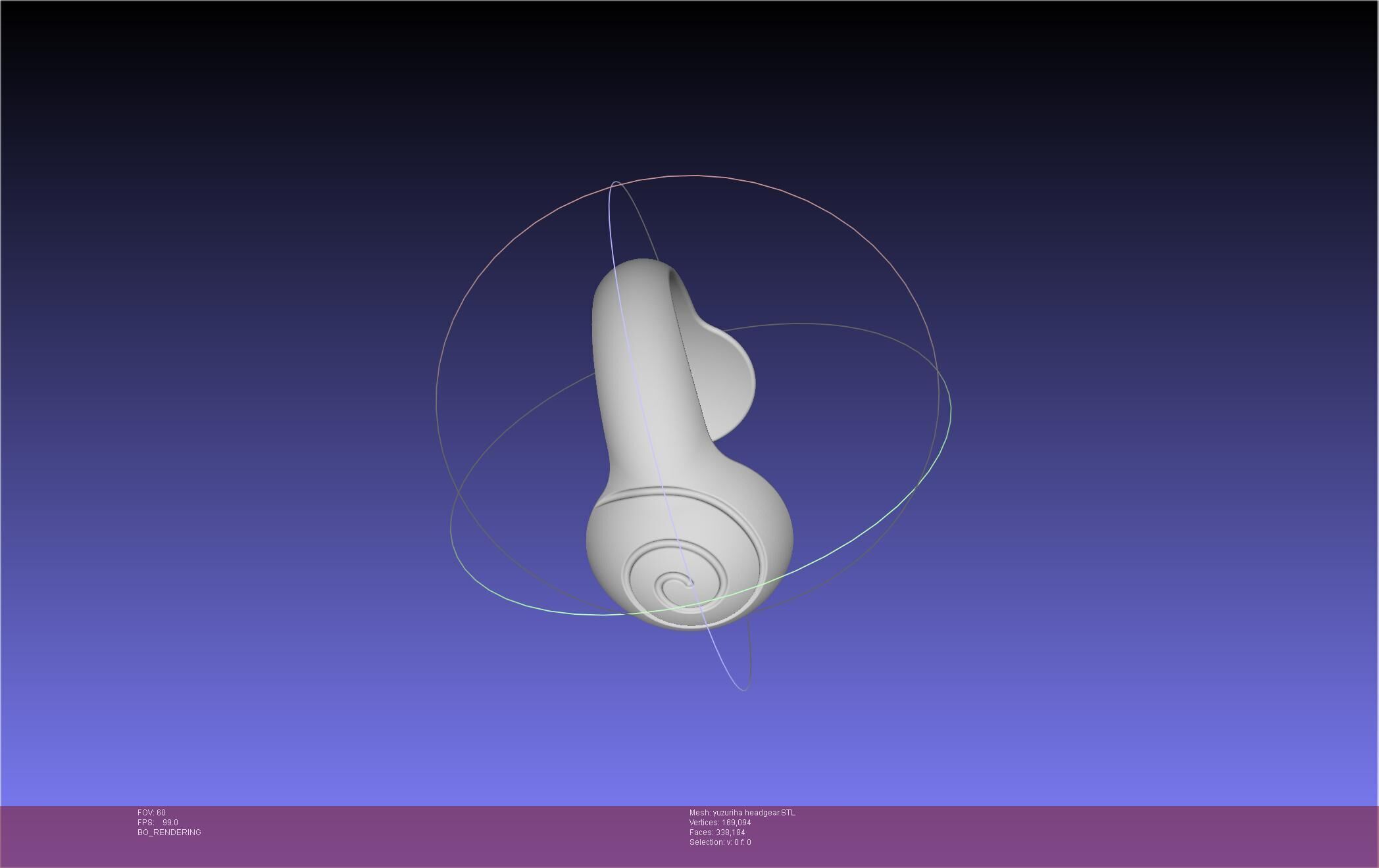 Dr Stone Yuzuriha Headgear 3D print model_14