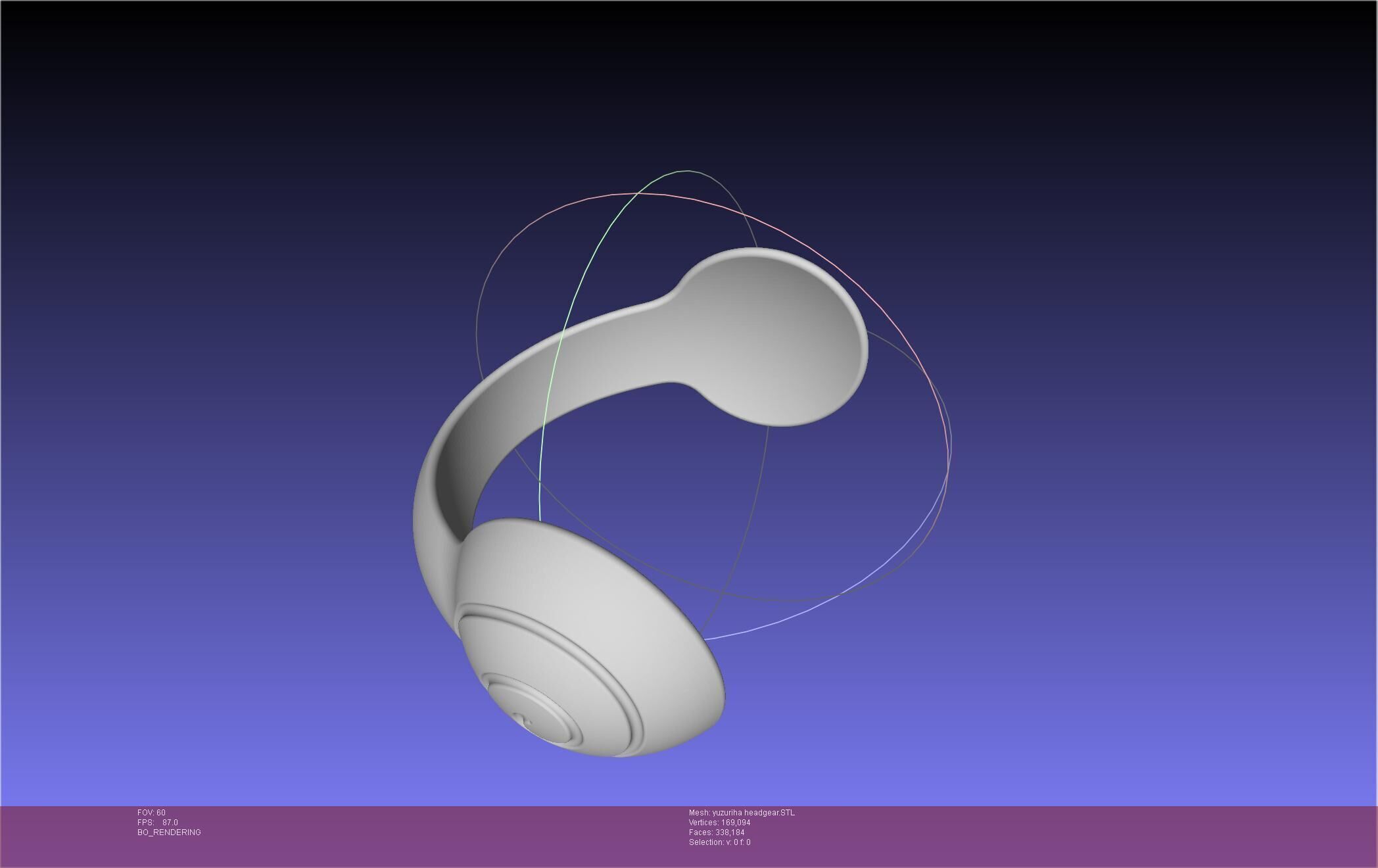 Dr Stone Yuzuriha Headgear 3D print model_34