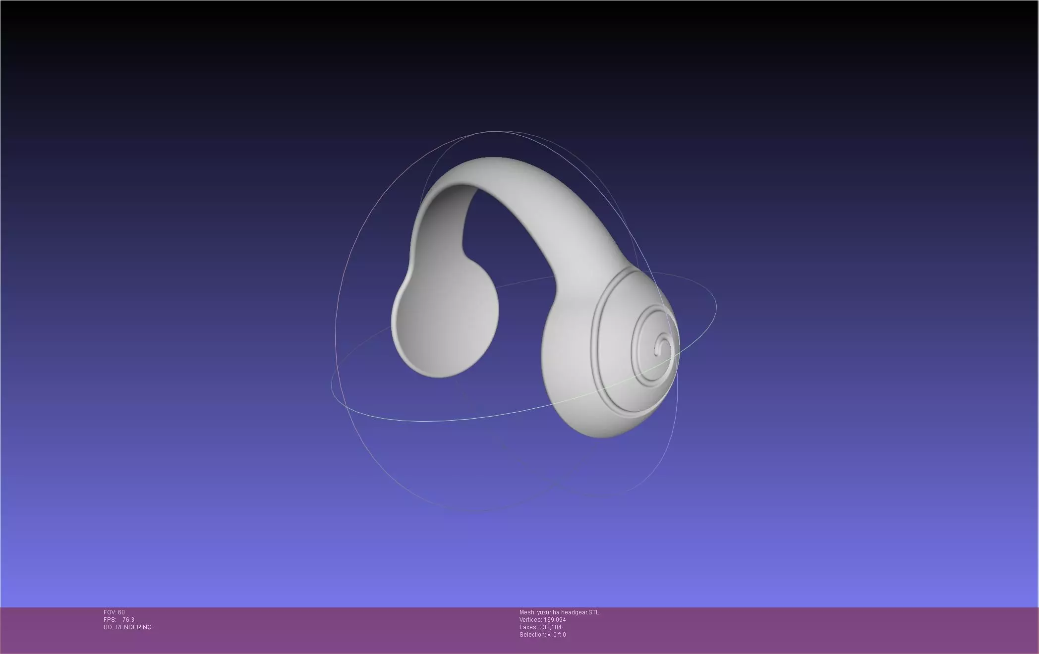 Dr Stone Yuzuriha Headgear 3D print model_0