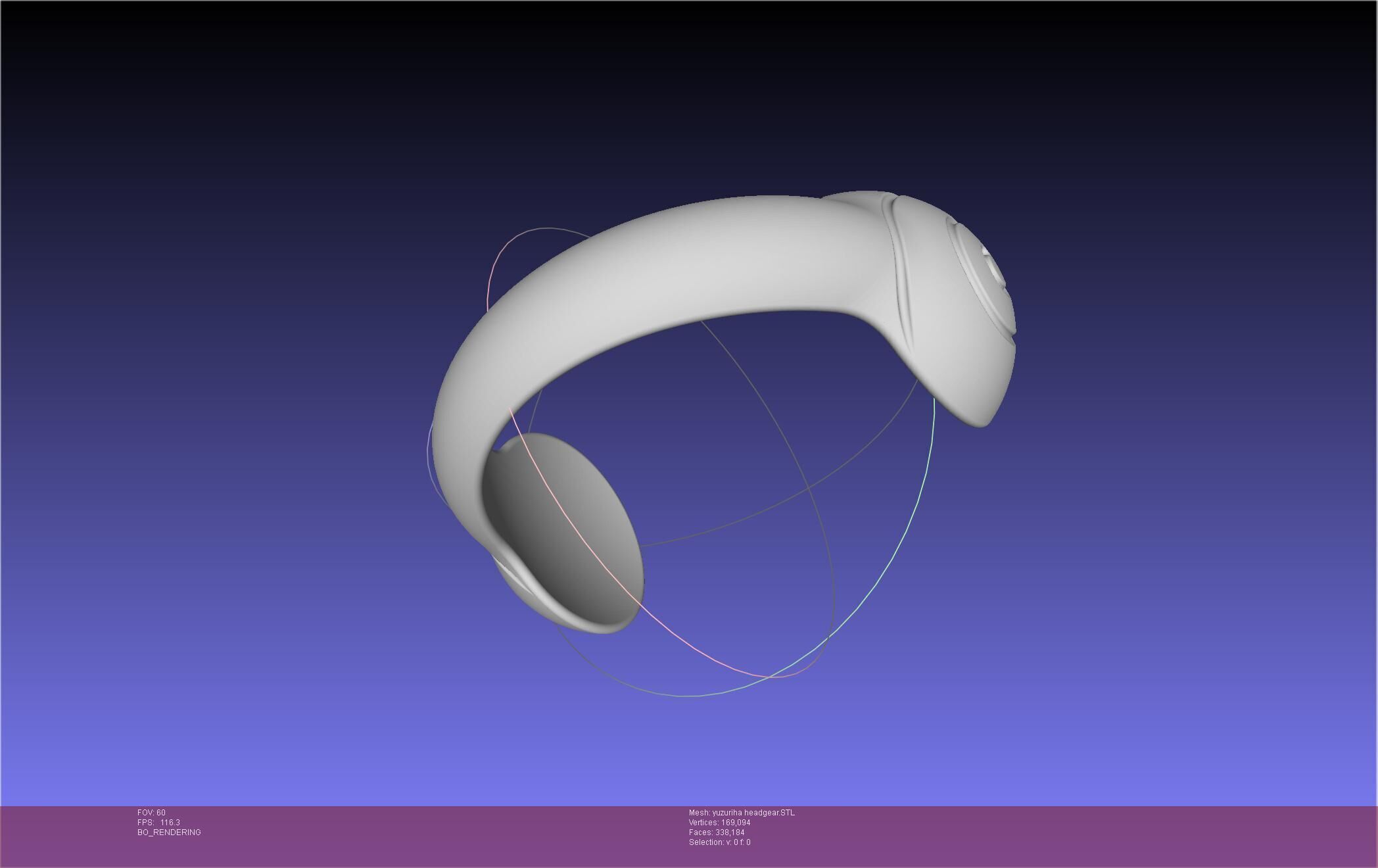 Dr Stone Yuzuriha Headgear 3D print model_32