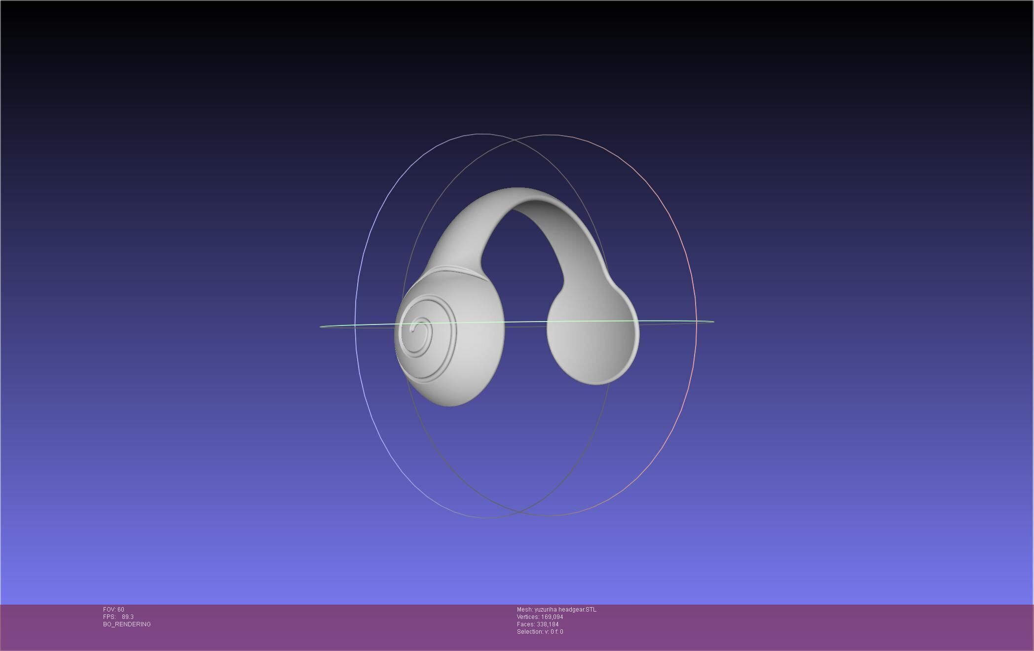 Dr Stone Yuzuriha Headgear 3D print model_16