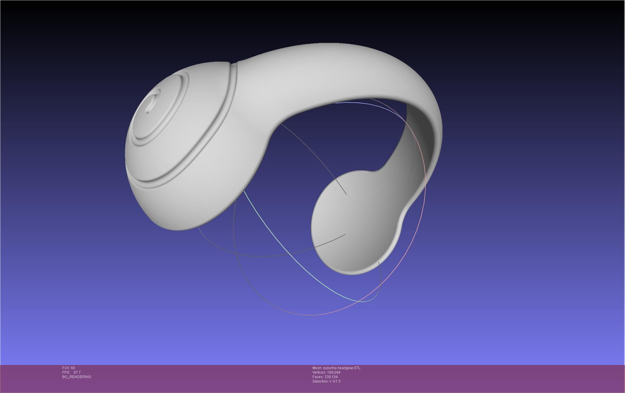 Dr Stone Yuzuriha Headgear 3D print model_45