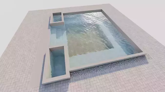 Swimming pool 3D model