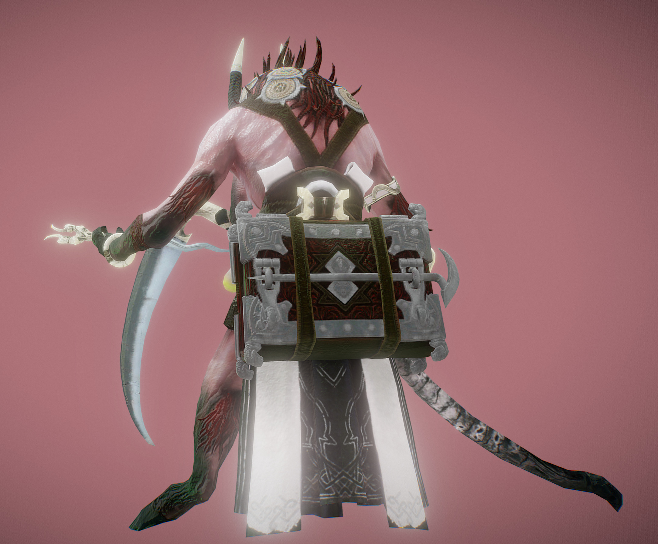 Goat Reaper  Low-poly 3D model_1