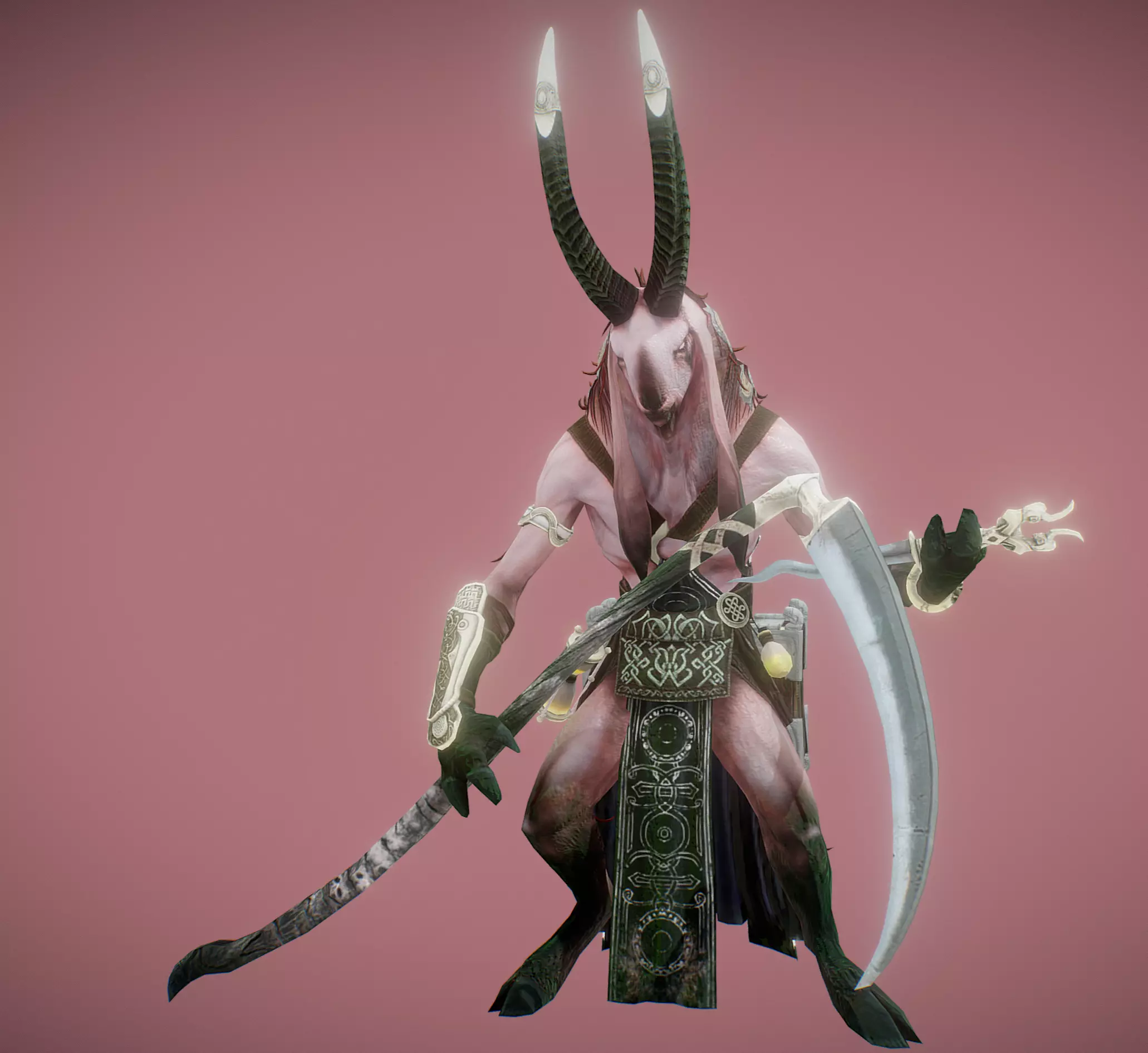 Goat Reaper  Low-poly 3D model_0
