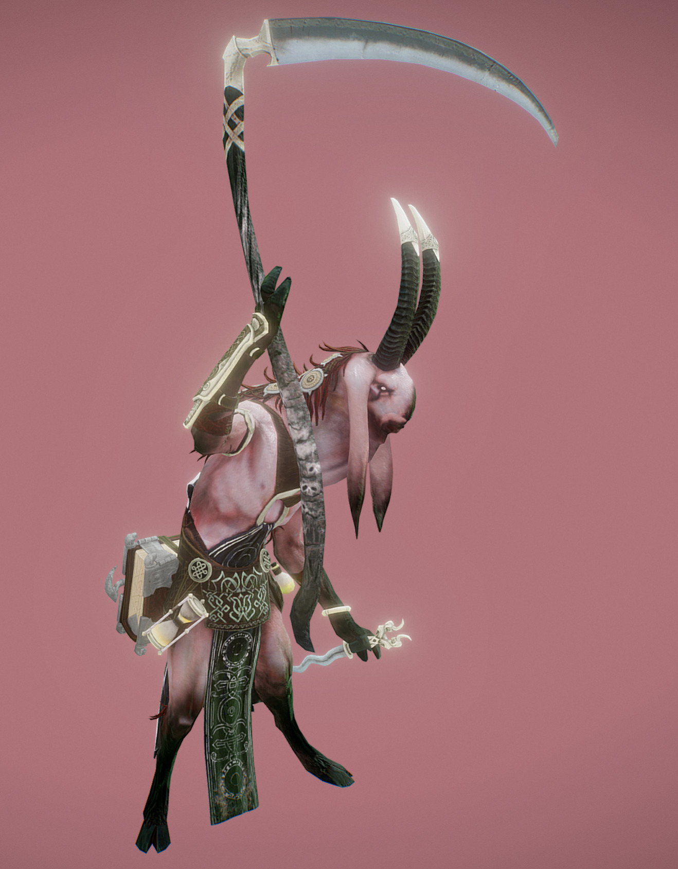 Goat Reaper  Low-poly 3D model_3