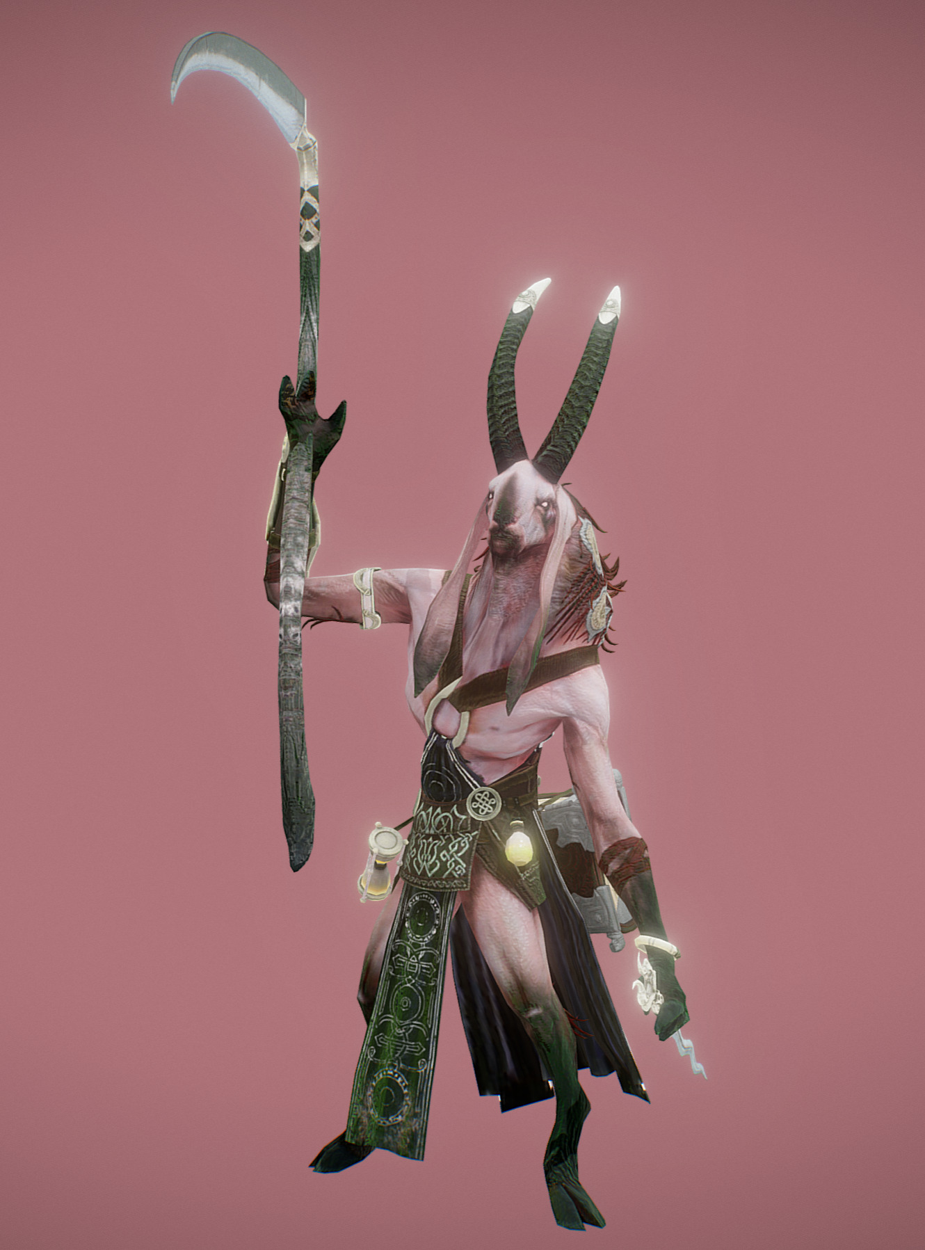 Goat Reaper  Low-poly 3D model_4