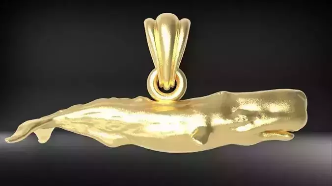 Whale Pendant 3D print model