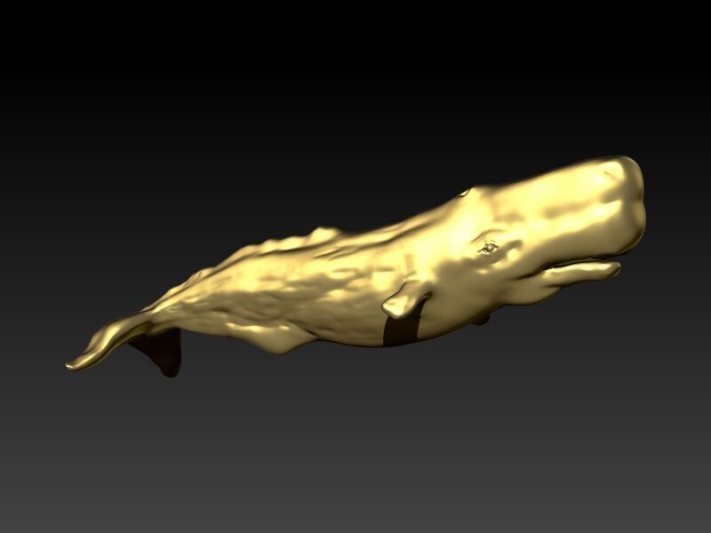 Whale Pendant 3D print model_1