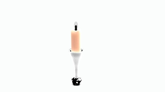 Candle holder Low-poly 3D model