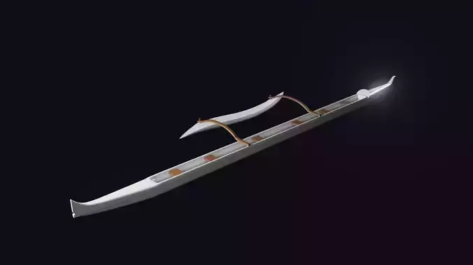 Canoe OC6 Mirage top Low-poly 3D model