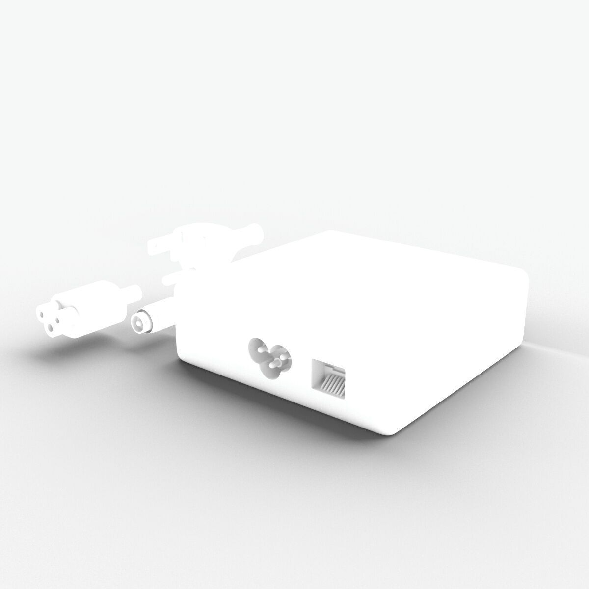 iMac all-in-one power adapter 3D model_6