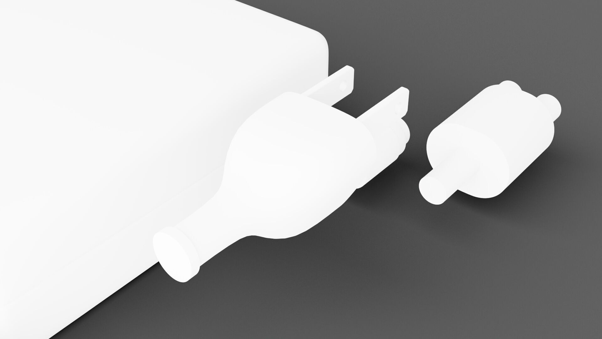 iMac all-in-one power adapter 3D model_3