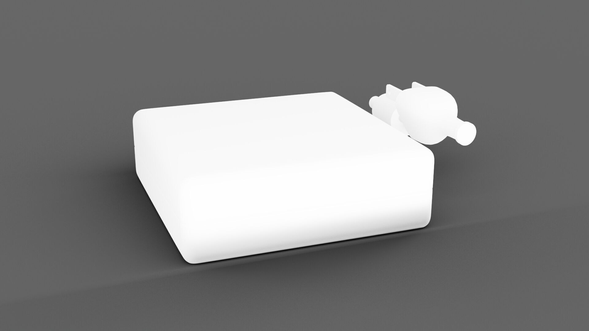 iMac all-in-one power adapter 3D model_2