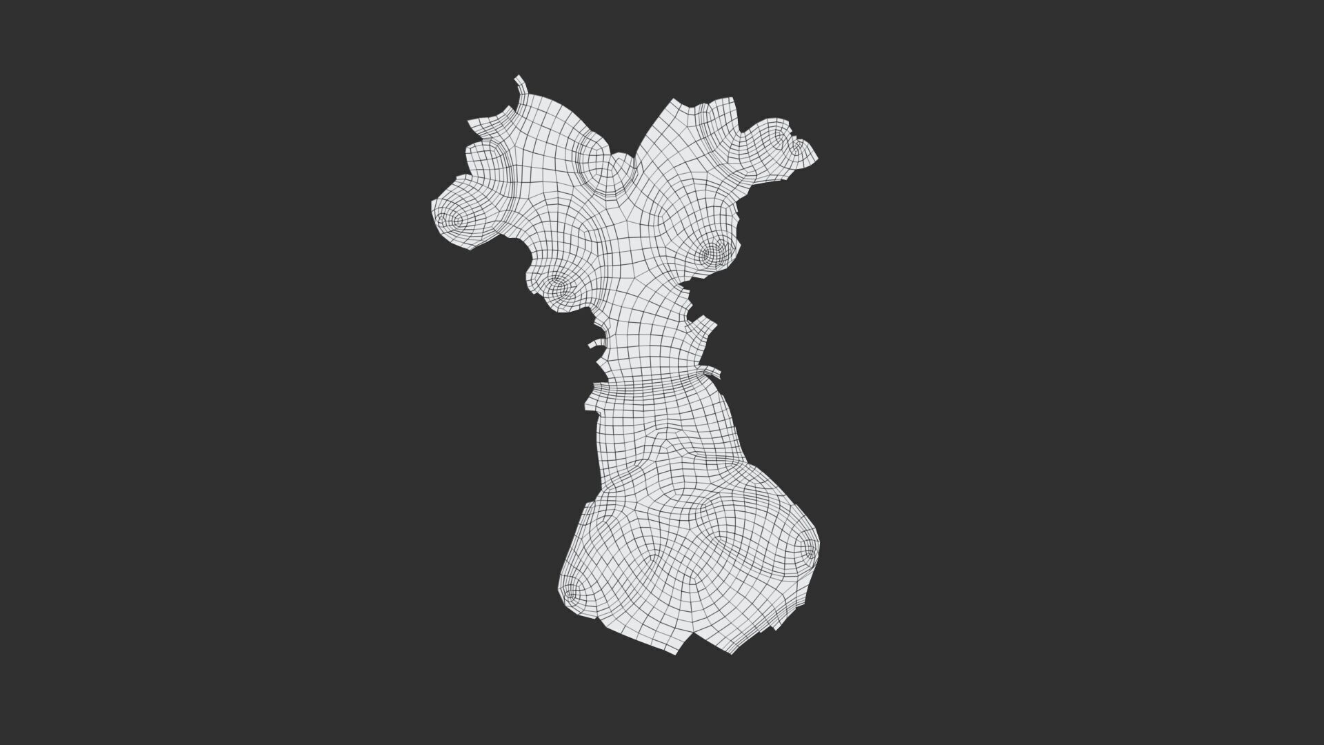 Bunny sitting Low-poly 3D model_6