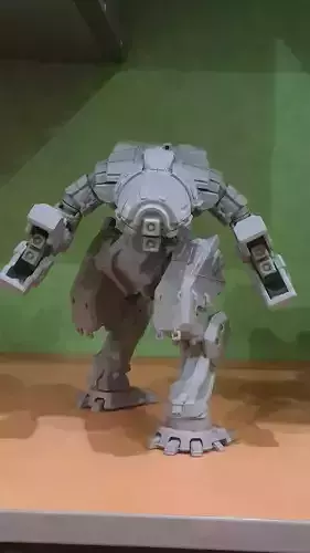 Big Scale Fully Articulated Battletech Mech Krab 