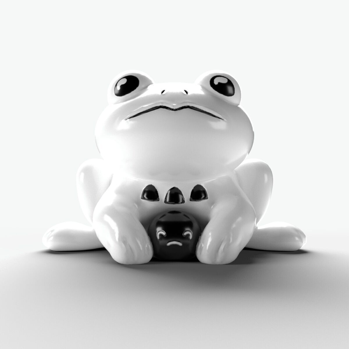 Froggit Low-poly 3D model_5