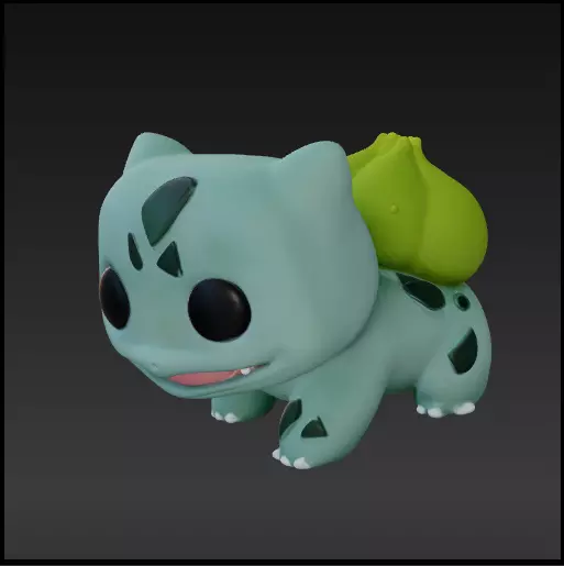 Bulbasaur funko pop Free 3D print model_0