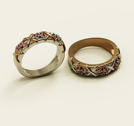 Tiffany ring X 16-21 sizes 3D print model