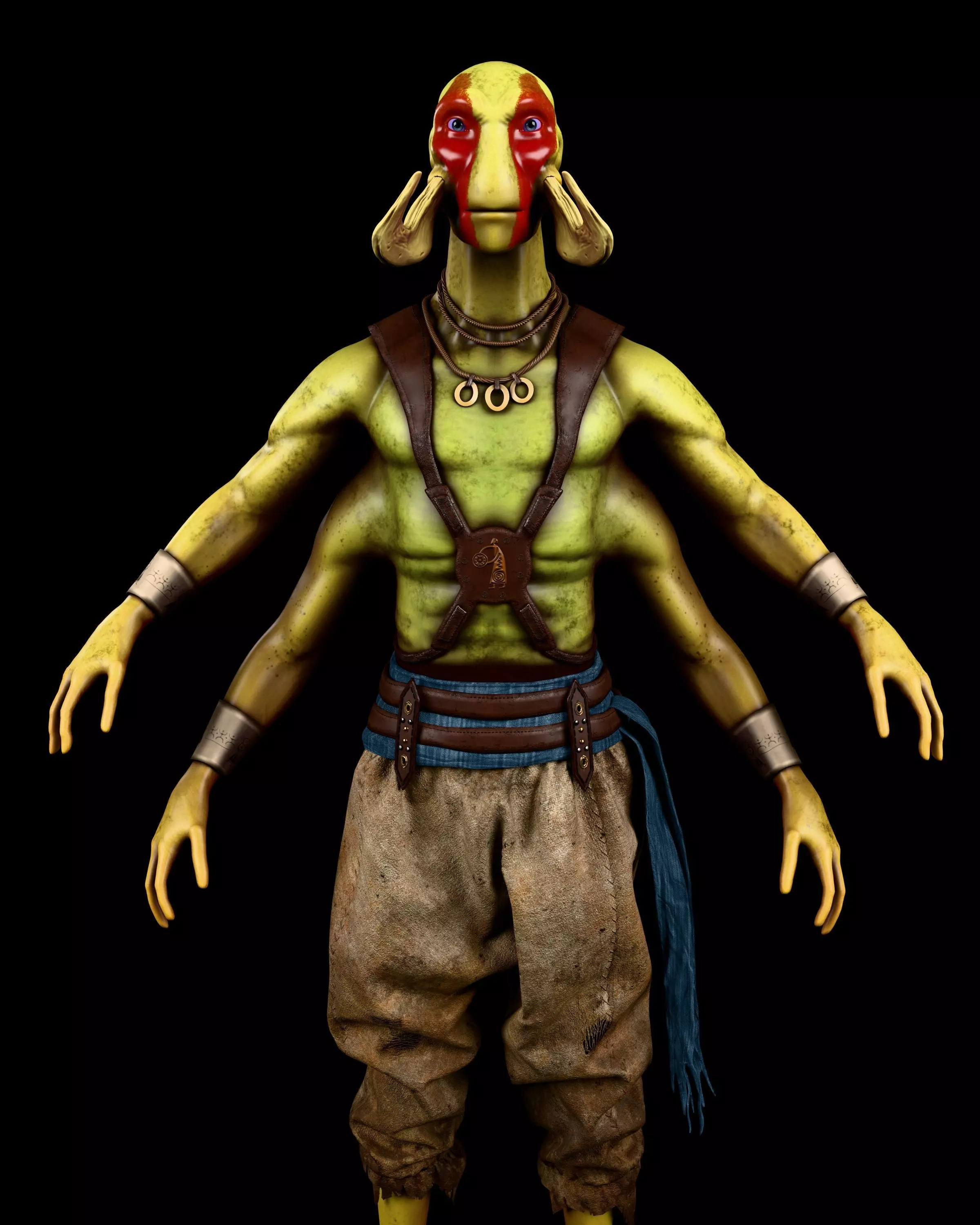 TarsTarkas character Low-poly 3D model_0