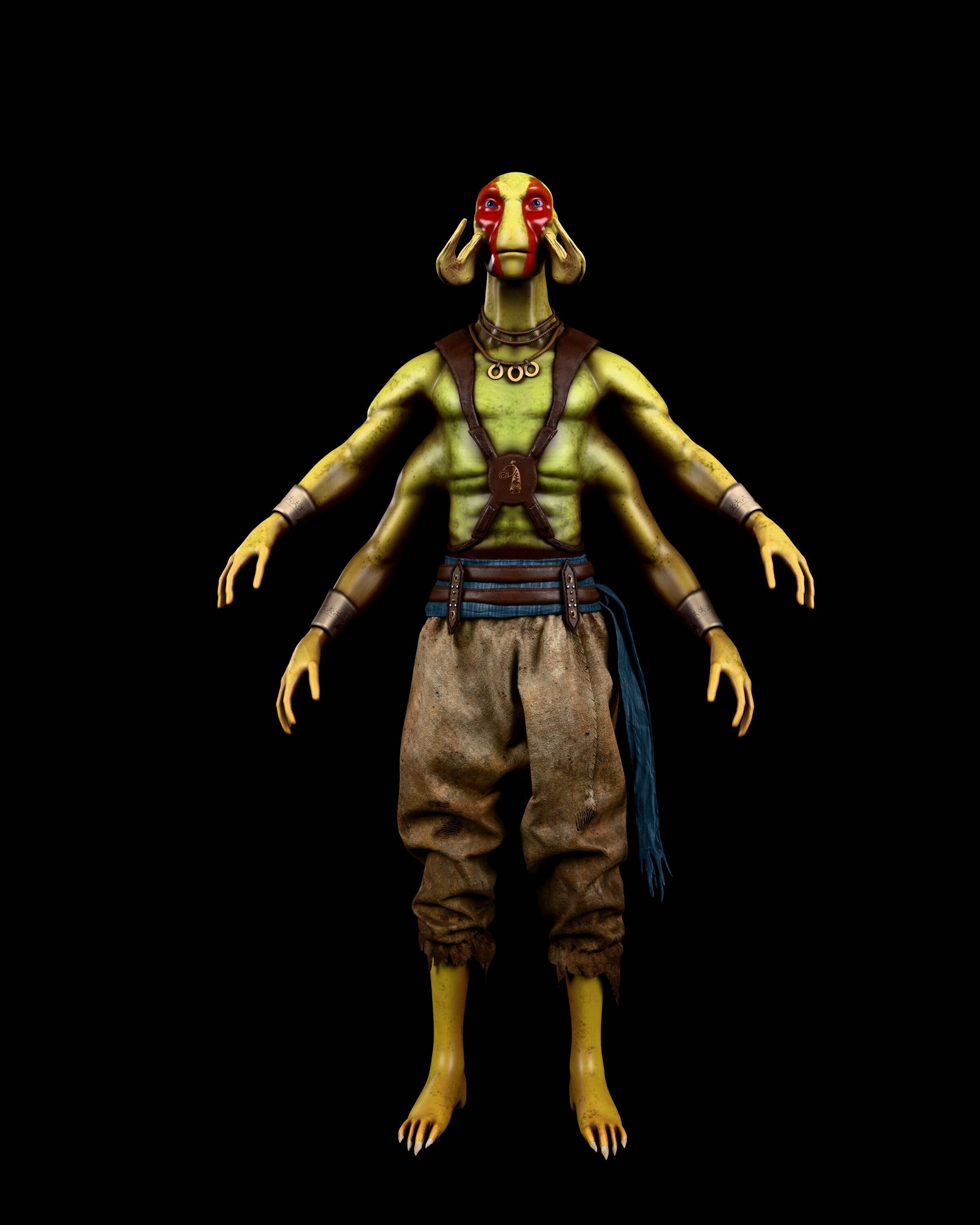 TarsTarkas character Low-poly 3D model_3