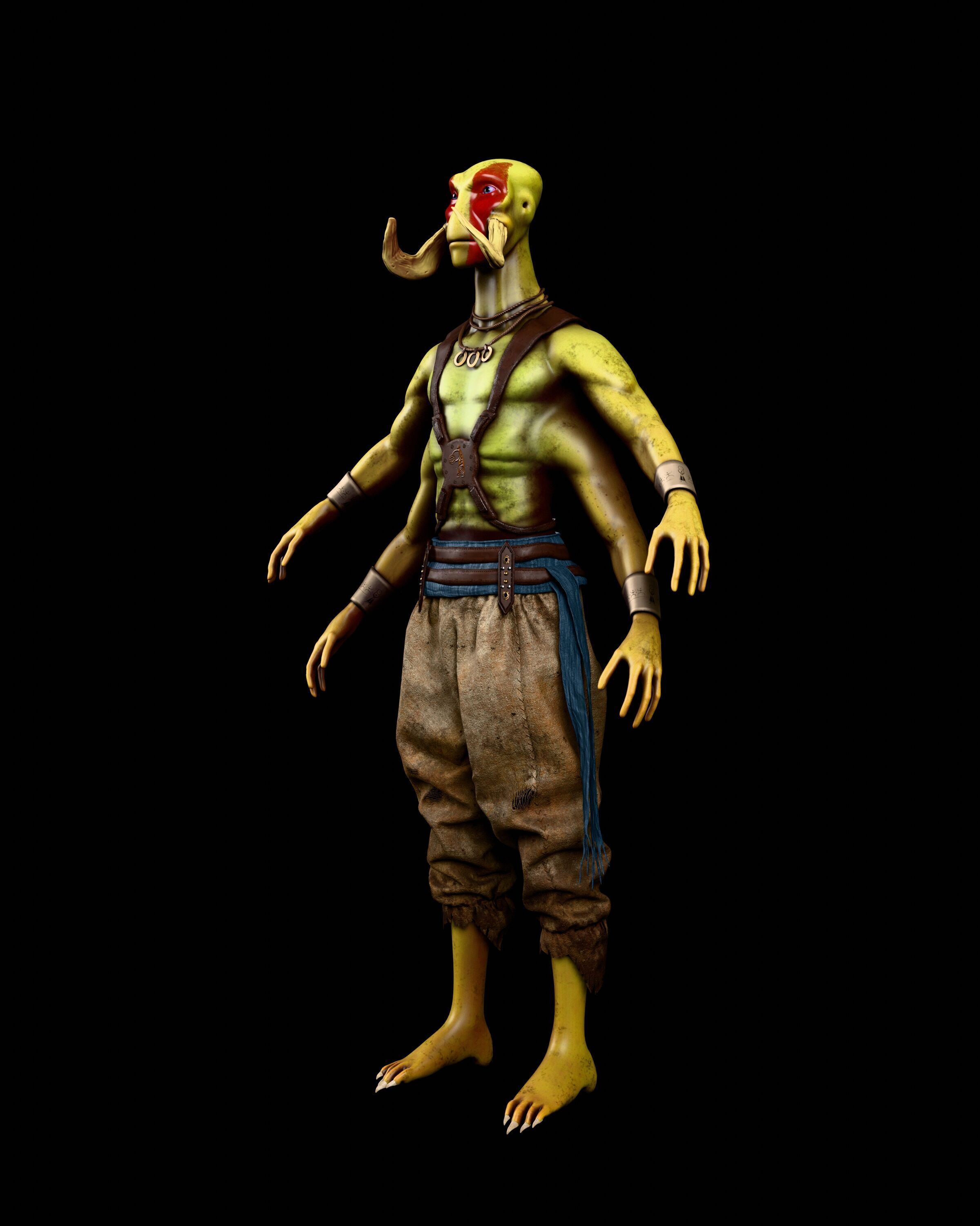 TarsTarkas character Low-poly 3D model_4