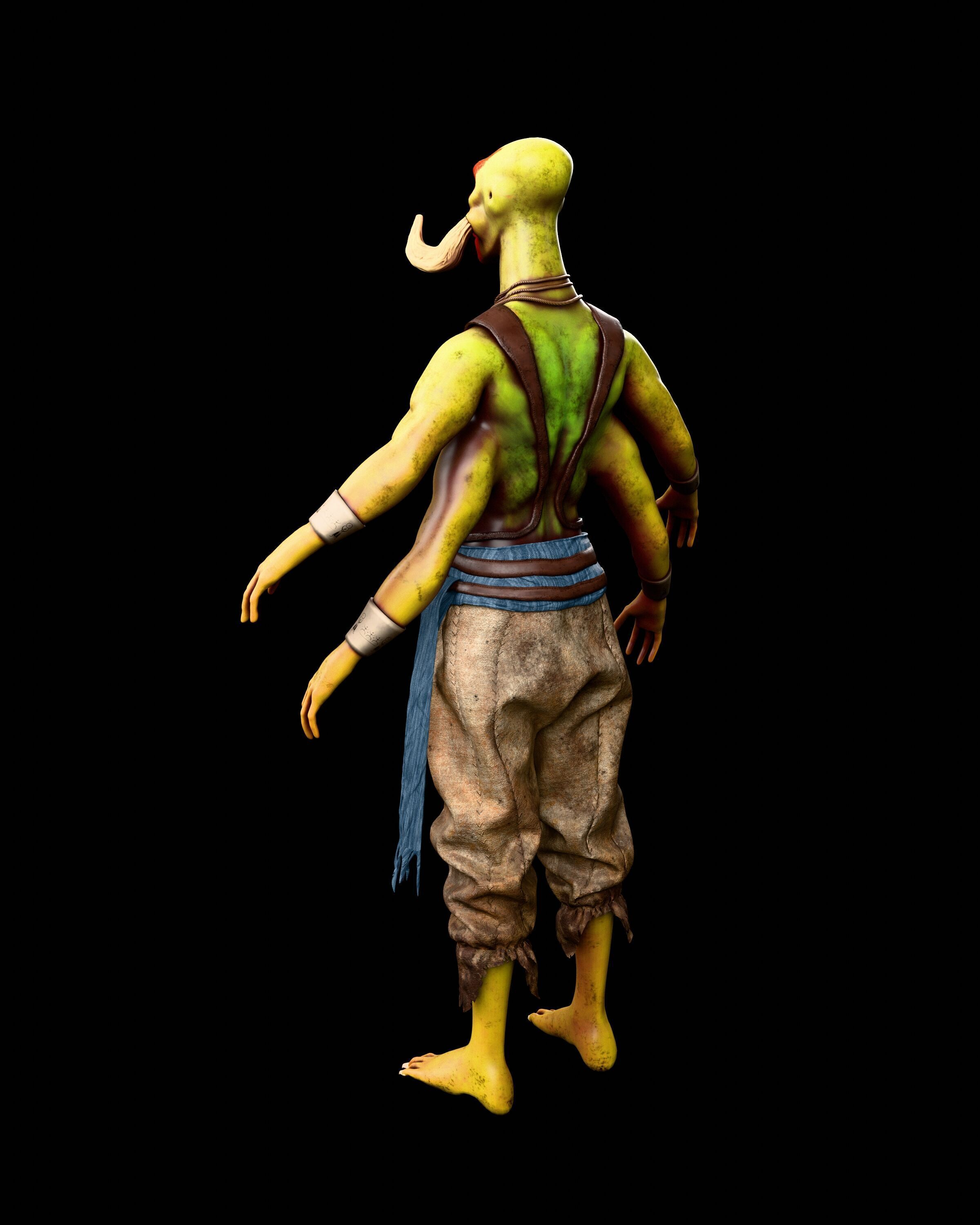 TarsTarkas character Low-poly 3D model_2
