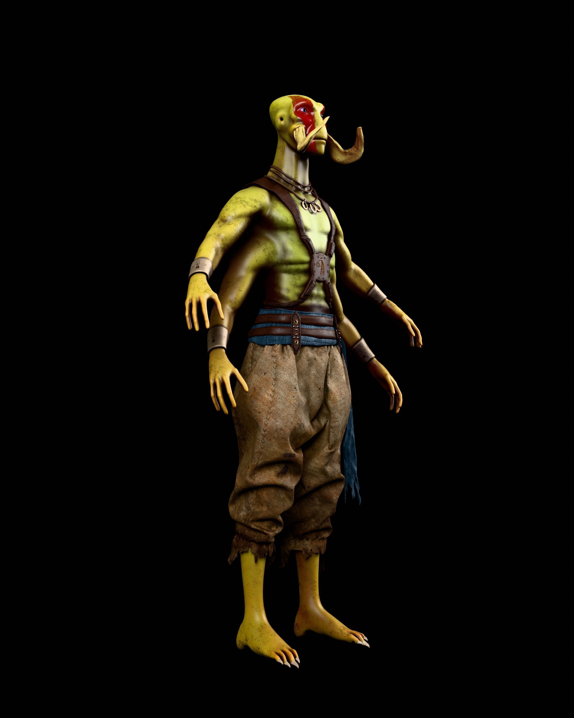TarsTarkas character Low-poly 3D model_1
