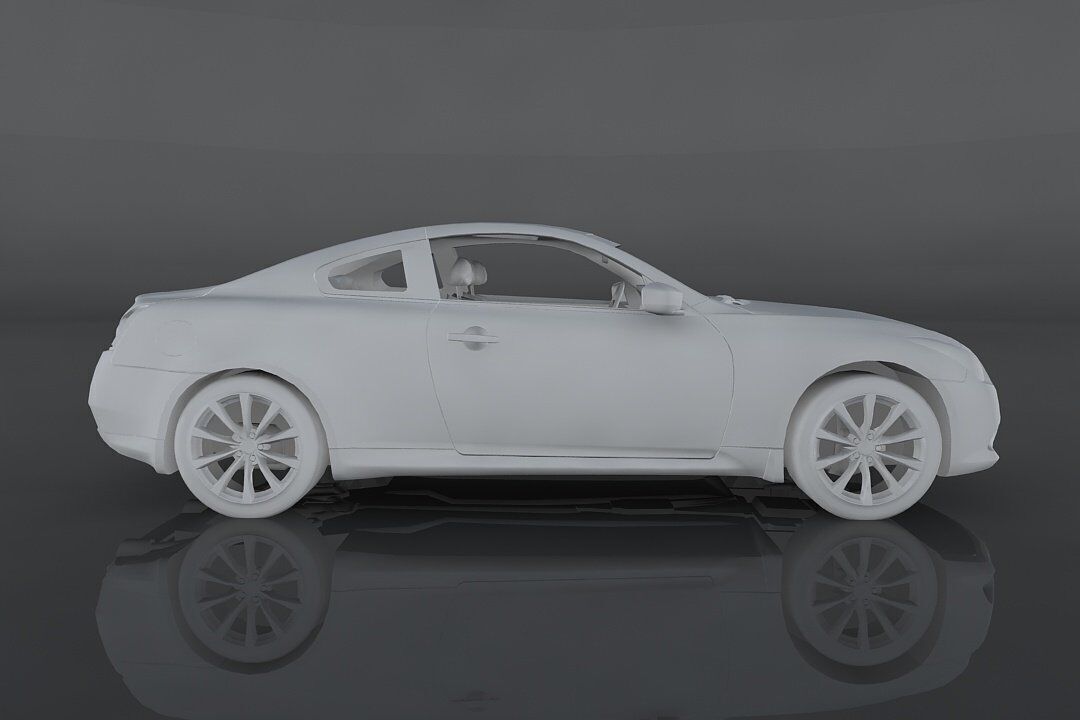 Infiniti G37 Low-poly 3D model_7