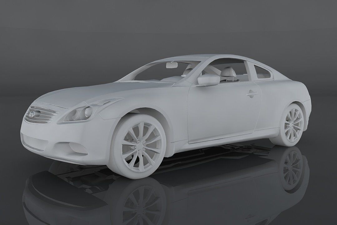 Infiniti G37 Low-poly 3D model_9