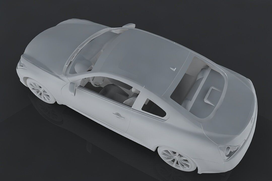 Infiniti G37 Low-poly 3D model_10