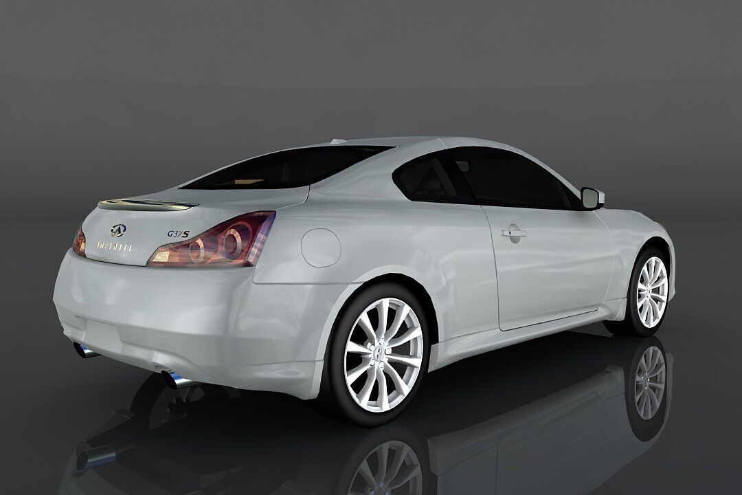 Infiniti G37 Low-poly 3D model_4