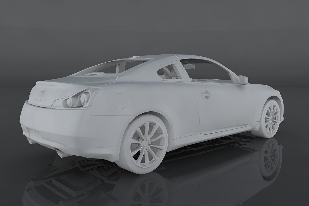 Infiniti G37 Low-poly 3D model_11