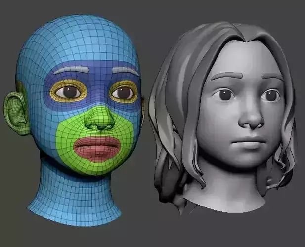 Child head 8 years old