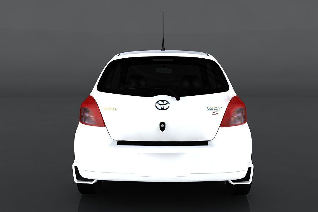 Toyota Yaris S Low-poly 3D model_5