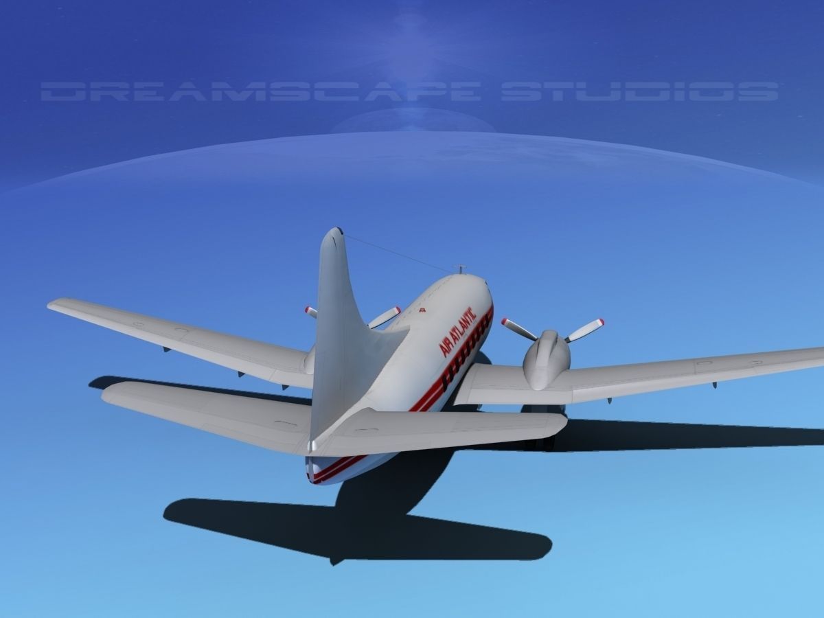 Martin 202 Air Atlantic 3D model_6